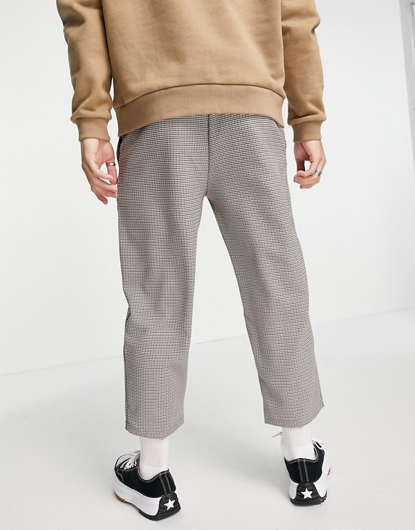 ヴィンテージ サプライ Vintage Supply ヴィンテージサプライカジュアルウーブンチェックパンツブラウン パンツ ボトム メンズ 男性 インポートブランド 小さいサイズから大きいサイズまで septicin Com