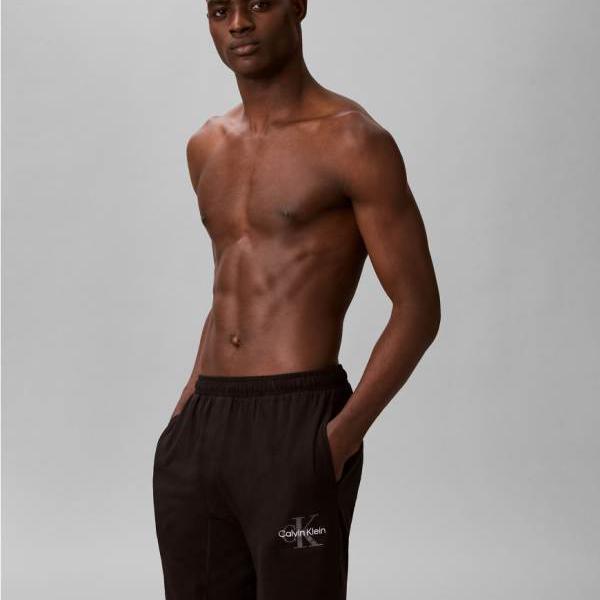 カルバンクライン Calvin Klein カルバン・クライン アイコン 綿織物伸ばすこと 待ち合い室御召しもの さる股引き セットアップ（黒いこと） ズボン下 下つ方 メンズ 成人男性 インポートブランド ごく小さい大きさから大層らしい大きさまで