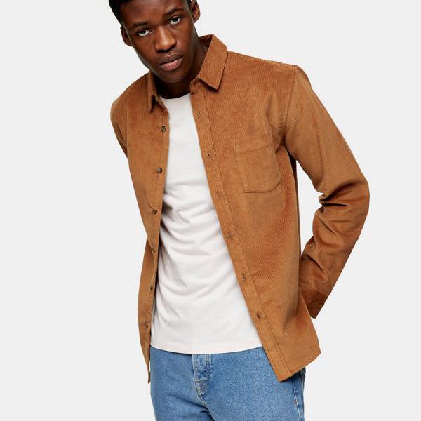 残りわずか 楽天市場 トップマン Topman Topman ブラウンのトップマンコーデュロイスリムシャツ トップス メンズ 男性 インポート ブランド 小さいサイズから大きいサイズまで セレクトショップ Diva Closet 即納特典付き Www Mbbsdds2k23 Org