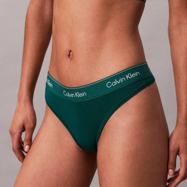 カルバンクライン Calvin Klein カルバン・クライン アイコン コットン モダール トング（フォレストグリーン） 下着 レディース 女性 インポートブランド 小さいサイズから大きいサイズまで