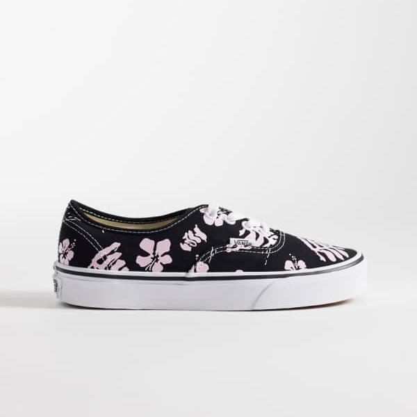 ヴァンズ Vans VANS バンズ Vans Authentic リーフプリント トレーナー（ブラック＆ホワイト） 靴 レディース 女性 インポートブランド 小さいサイズから大きいサイズまで
