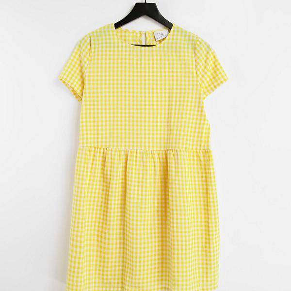 京都のセレクトショップdivacloset Street Daisy Street ワンピース 女性 Daisy 小さいサイズから大きいサイズまで セレクトショップ Diva Closet レディース インポートブランド デイジーストリート ギンガムチェックのデイジーストリートミニスモックドレス レディース