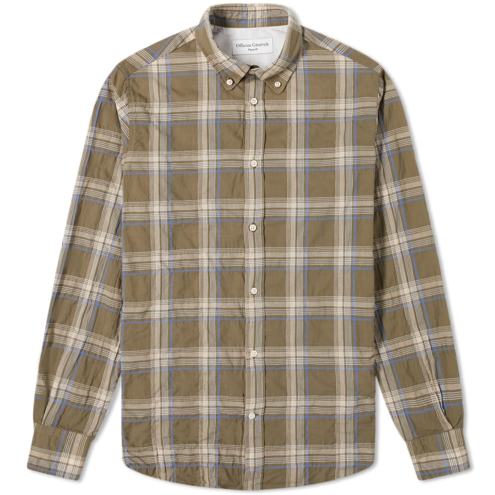 即発送可能 オフィシンジェネラール Officine Generale Officine Generaleantimeチェックシャツ トップス メンズ 男性 インポートブランド 小さいサイズから大きいサイズまで 流行に Prcs Org Pk