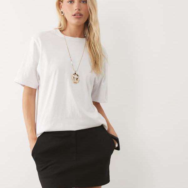 エイソス ASOS asos ASOS DESIGN インターロックミニスカート（ブラック） スカート レディース 女性 インポートブランド 小さいサイズから大きいサイズまで｜セレクトショップ　Diva　Closet