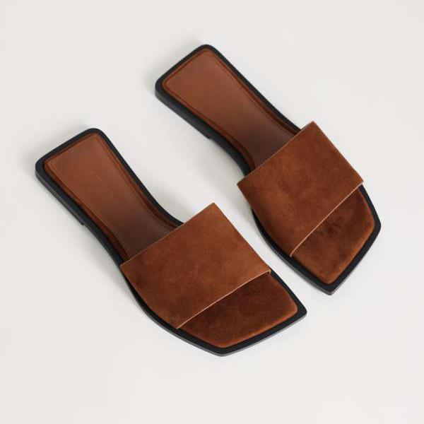 トップショップ Topshop TOPSHOP トップショップ サラ リアルスエード ミュール フラットサンダル（タン） 靴 レディース 女性 インポートブランド 小さいサイズから大きいサイズまで
