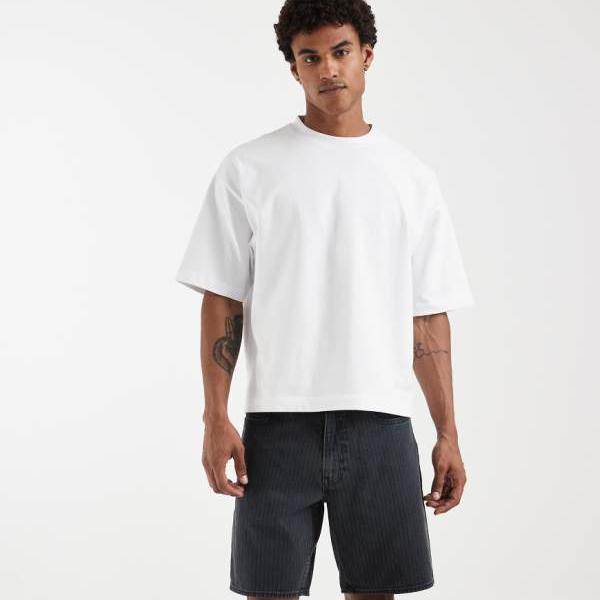 リーバイス Levi's リーバイス 468 ルーズデニムショーツ（ブラックの同系色ストライプ） パンツ ボトム メンズ 男性 インポートブランド 小さいサイズから大きいサイズまで