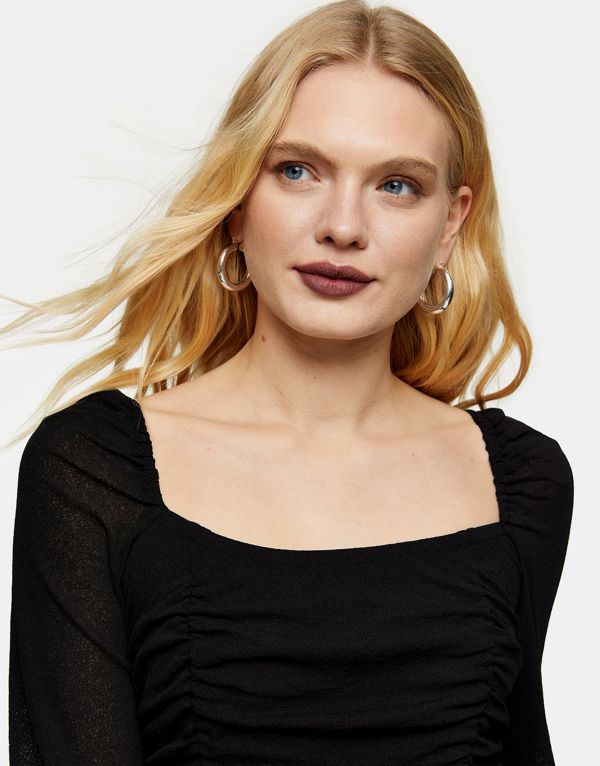 激安特価 トップショップ Topshop Topshop トップショップシャーリングミニスケータードレス 黒 ワンピース レディース 女性 インポートブランド 小さいサイズから大きいサイズまで 新しいコレクション Crystalgalleryva Com