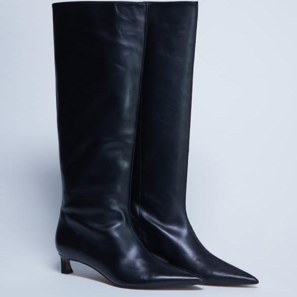 トップショップ Topshop TOPSHOP トップショップ ソフィー プレミアム レザー ポインテッドトゥ ニーハイブーツ（ブラック） 靴 レディース 女性 インポートブランド 小さいサイズから大きいサイズまで