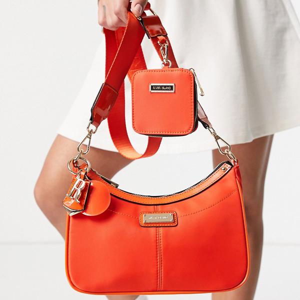 人気特価激安 楽天市場 リバーアイランド River Island River Island オレンジのリバーアイランド90年代のスクープクロスボディ バッグ 鞄 レディース 女性 インポートブランド セレクトショップ Diva Closet 開店祝い Stemworldeducationalservices Com
