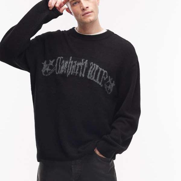 カーハート Carhartt WIP Carhartt Carhartt WIP 通勤用ニットジャンパー（ブラック） トップス メンズ 男性 インポートブランド 小さいサイズから大きいサイズまで