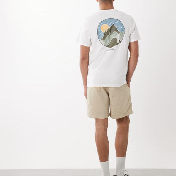 コロンビア Columbia コロンビア CSC アウトドア うしろ側グラフィック プルオーバー（白いこと） トップス メンズ 成人男性 インポートブランド たわい無い大きさから気が大きい大きさまで