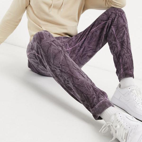 数量は多い ボトム パンツ Designは パープルクリンクルウォッシュのテーパードジョガーをコーディネート Asos Asos Asos エイソス メンズ 小さいサイズから大きいサイズまで インポートブランド 男性 As Westcoastsunglasses Com
