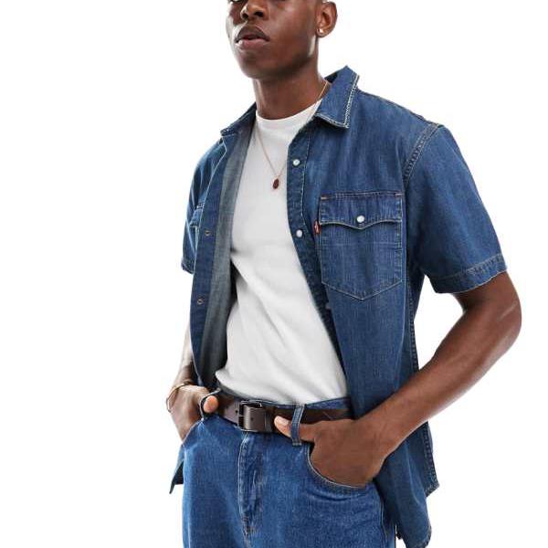 美品【LEVI'S／リーバイス】 THE SLOUCHY IPKT デニムシャツ 楽天市場】Levi's リーバイス クラシック スタンダードシャツ