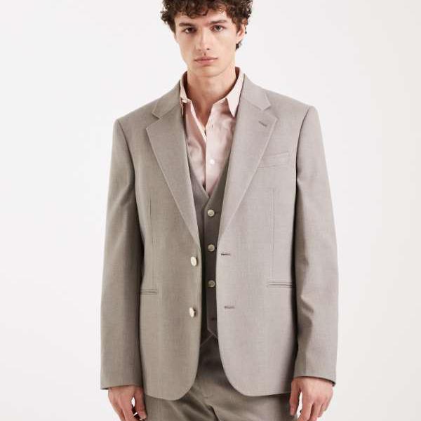 エイソス ASOS asos ASOS DESIGN スリムスーツジャケット（グレーフランネル） アウター メンズ 男性 インポートブランド 小さいサイズから大きいサイズまで