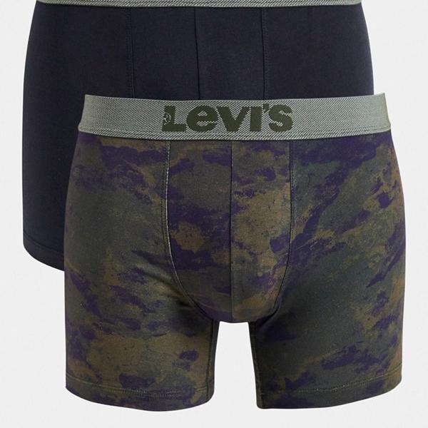 リーバイス Levi S リーバイスのカーキ色の2パックオーシャンカモプリントボクサーブリーフトランクス アンダーウェア 下着 メンズ 男性 インポートブランド Andapt Com