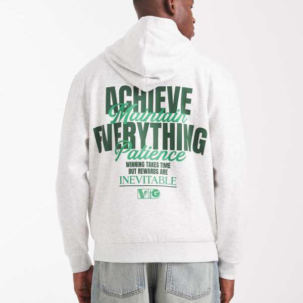 エイソス ASOS asos ASOS DESIGNのホワイトマールの教科書刷り上げる入り口・入口パーカー トップス メンズ 成人男性 インポートブランド 弱められた大きさから馬鹿でかい大きさまで