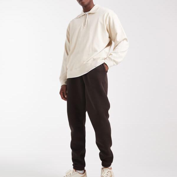エイソス ASOS asos ASOS DESIGN エッセンシャル スリム ジョガー（ブラウン） パンツ ボトム メンズ 男性 インポートブランド 小さいサイズから大きいサイズまで