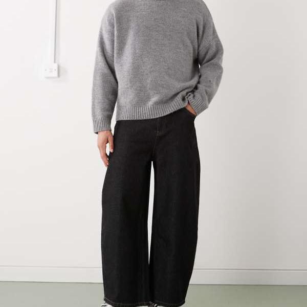 リクレイムドヴィンテージ Reclaimed Vintage ヴィンテージウエスタンバギージーンズ（ブラック） パンツ ボトム メンズ 男性 インポートブランド 小さいサイズから大きいサイズまで