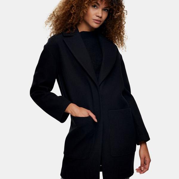 50 Off 楽天市場 トップショップ Topshop Topshop 黒のトップショップテーラードコート アウター レディース 女性 インポート ブランド 小さいサイズから大きいサイズまで セレクトショップ Diva Closet 即納 最大半額 Advance Com Ec