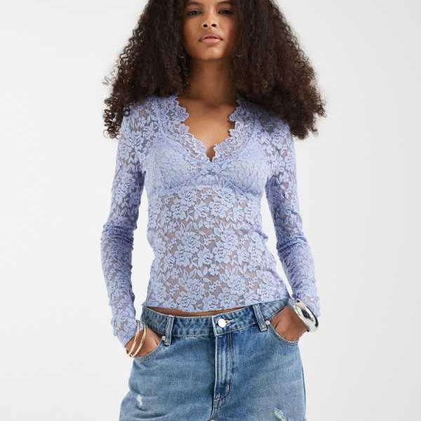 フリーピープル Free People フリーピープル オールデイ ロングスリーブ レーストップ（ドーンブリーズ） トップス レディース 女性 インポートブランド 小さいサイズから大きいサイズまで
