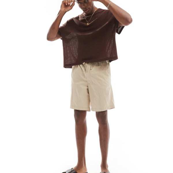 ジャックアンドジョーンズ Jack & Jones ジャック＆ジョーンズ ルーズフィット チノショーツ ベージュ パンツ ボトム メンズ 男性 インポートブランド 小さいサイズから大きいサイズまで