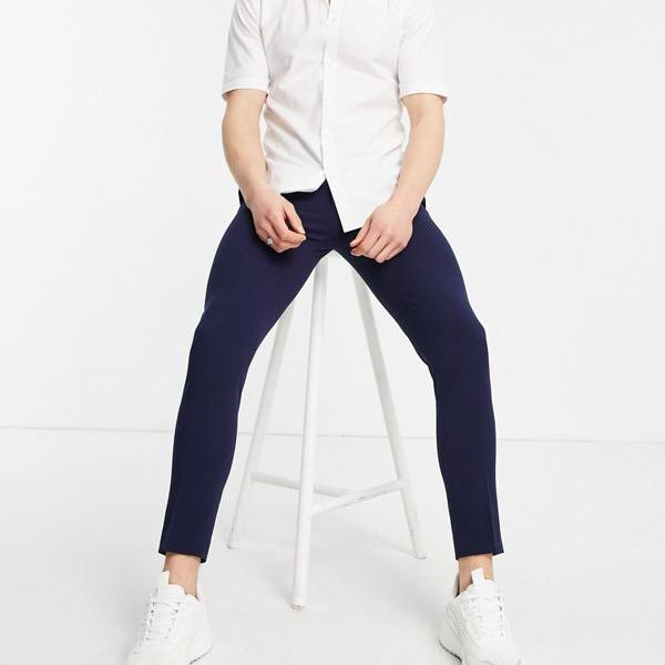 人気ブランドを 楽天市場 エイソス Asos Asos Asosdesignスーパースキニークロップドスマートパンツ ネイビー パンツ ボトム メンズ 男性 インポートブランド 小さいサイズから大きいサイズまで セレクトショップ Diva Closet 50 Off Cokoorganico Coko Com Mx