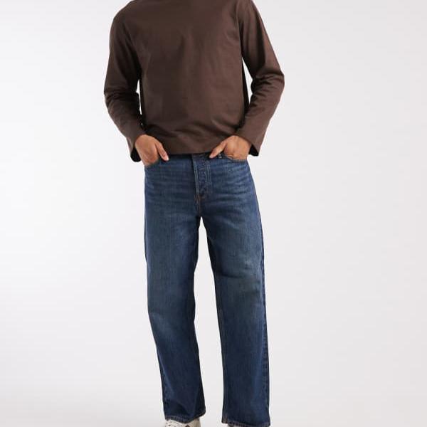 ジャックアンドジョーンズ Jack & Jones ジャック＆ジョーンズ エディ ルーズフィット ジーンズ（ミッドブルー） パンツ ボトム メンズ 男性 インポートブランド 小さいサイズから大きいサイズまで