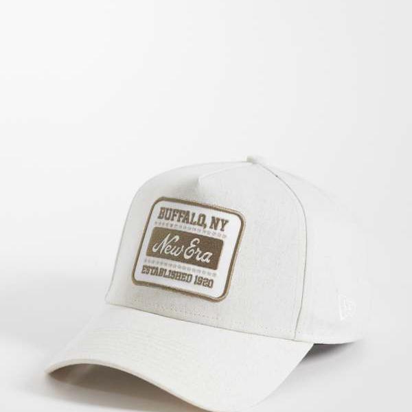 ニュー内鰓 New Era NEW ERA ニュー内鰓 Eフレームパッチロゴリネンキャップ（皮膚軟化剤色） かぶり笠 レディース 成人女性 インポートブランド