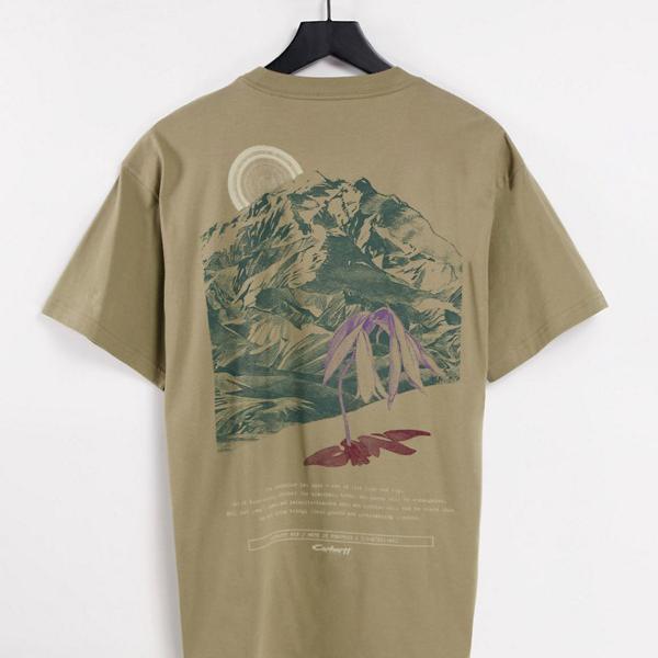 カーハート Carhartt Wip Carhartt Carharttwipマウンテンバックプリントtシャツベージュ トップス メンズ 男性 インポートブランド 小さいサイズから大きいサイズまで Fitzfishponds Com