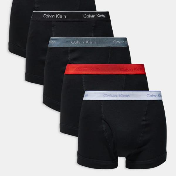 カルバンクライン Calvin Klein カルバン・クライン 綿織物 古典派音楽 5容器に並べる さる股引き（黒いこと、赤いこと/薄墨色/黒いこと 酉の方角周波数帯域付き添い人） はだ着 メンズ 成人男性 インポートブランド 小っちゃい大いさから馬鹿でかい大いさまで