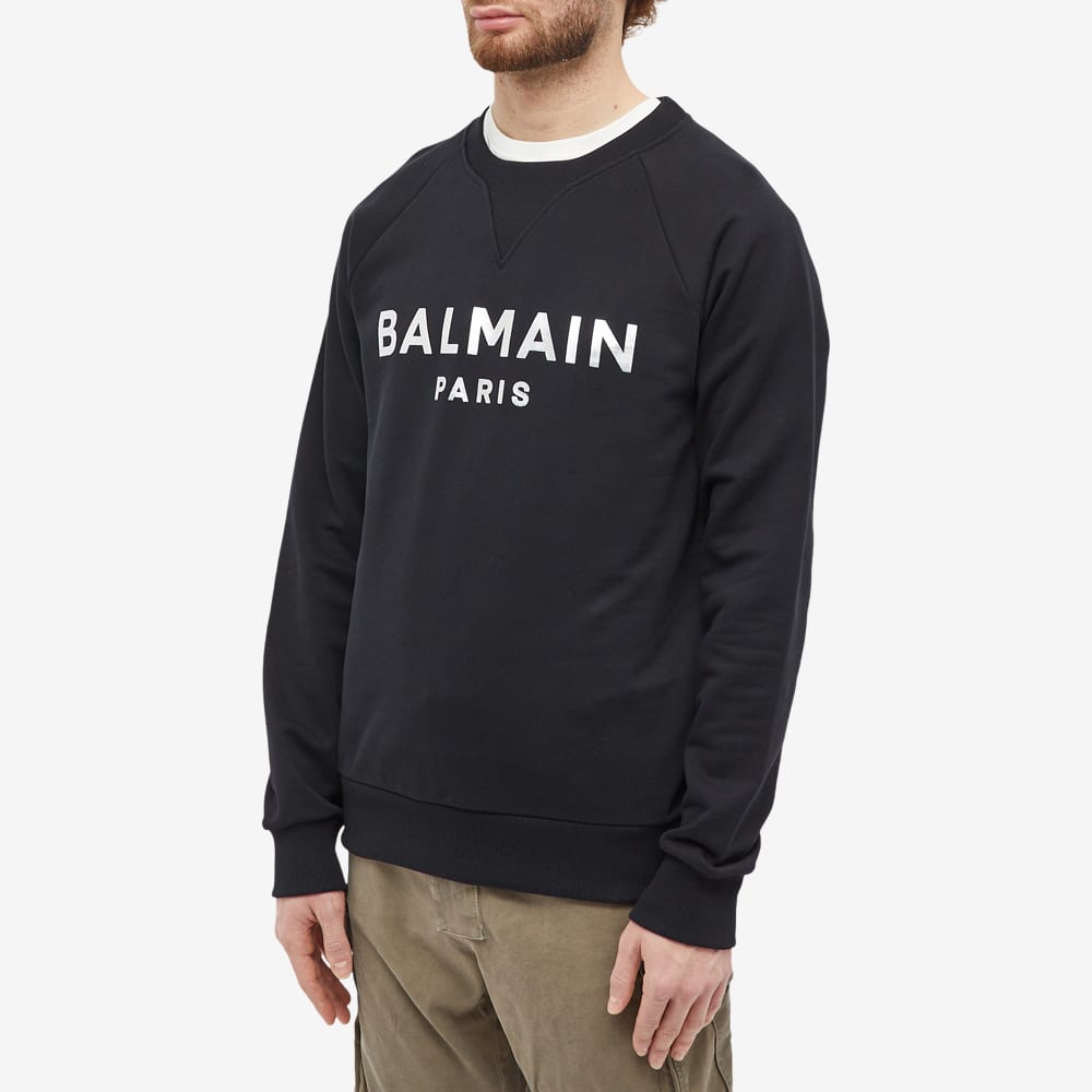 2022年5月新作下旬 バルマン BALMAIN ロゴ スウェット ブラック 旧ロゴ