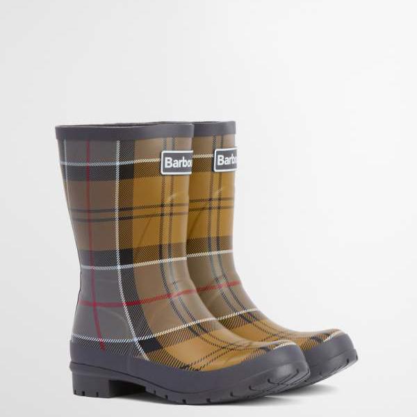 バブアーインターナショナル Barbour バブアー バブアー バンバリー 弁慶格子 ミッド ウェリントンブーツ（ベージュ） 靴 レディース お上さん インポートブランド たわい無い大きさから気が大きい大きさまで