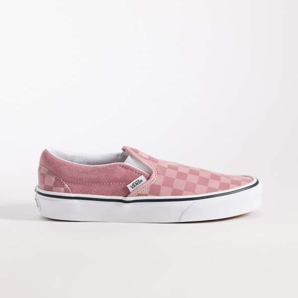 ヴァンズ Vans VANS バンズ さくら色のチェッカーゲーム盤柄のVansスリッポントレーナー 靴 レディース 亭主もち インポートブランド ごく小さい大きさから大層らしい大きさまで