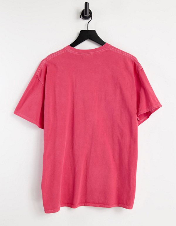 トップマン Topman Topman ピンクのミシガンプリントのトップマン特大tシャツ トップス メンズ 男性 インポートブランド 小さいサイズから大きいサイズまで Beregszaszietterem Hu