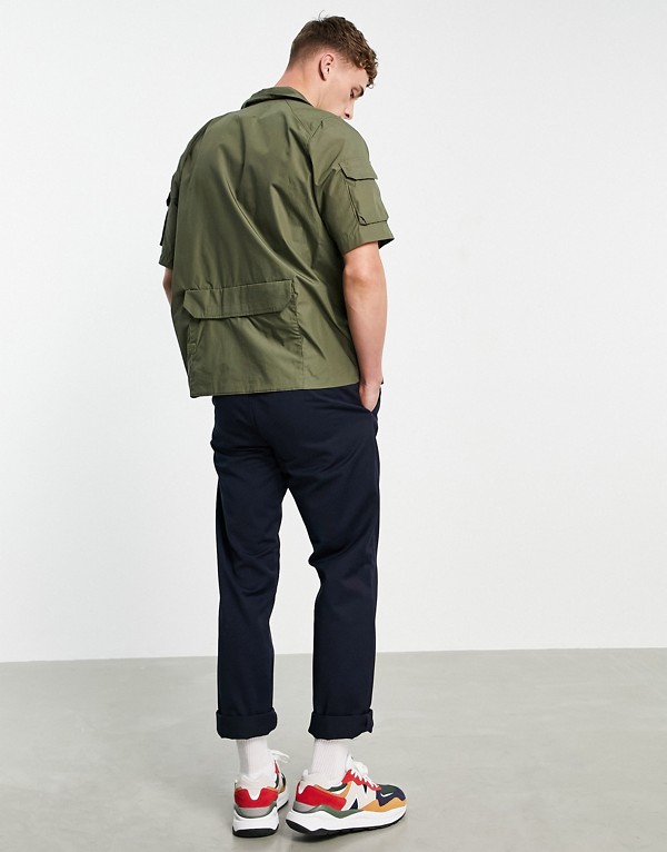 ジースター G Star カーキ色のg Starユーティリティポプリンクロップドシャツ トップス メンズ 男性 インポートブランド 小さいサイズから大きいサイズまで Rvcconst Com