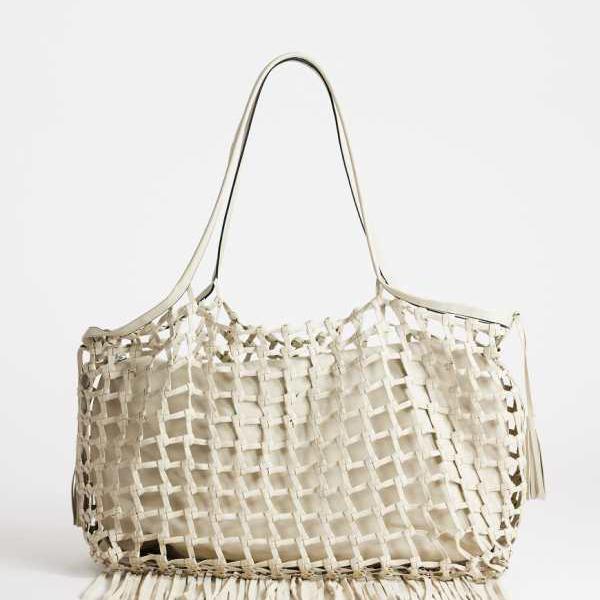 トップショップ Topshop TOPSHOP トップショップ トビアス ラージ ウーブン トートバッグ オフホワイト 鞄 レディース 女性 インポートブランド｜セレクトショップ　Diva　Closet