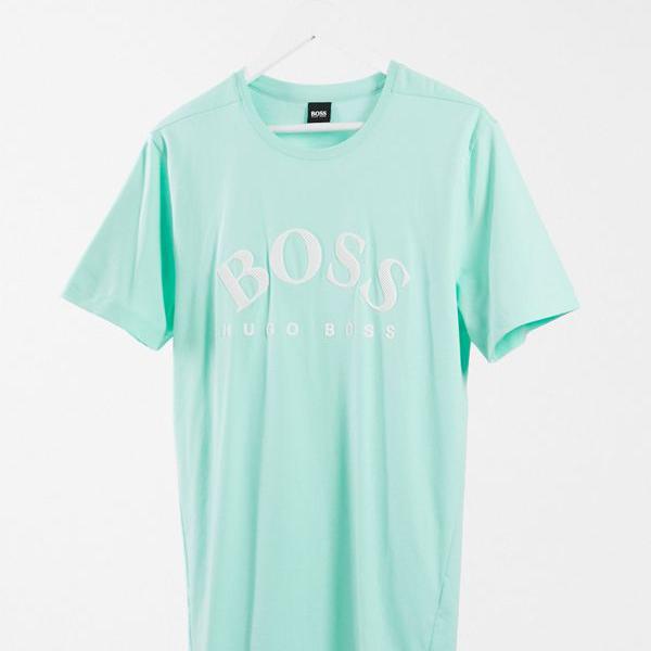 激安 Tシャツ カットソー カジュアル 50代 40代 30代 代 小さいサイズから大きいサイズまで インポートブランド 男性 メンズ トップス Tee5ラージロゴtシャツ カーキ色のbossathleisure Boss Hugo Hugoboss Boss ヒューゴボス Www Poloretreat Com