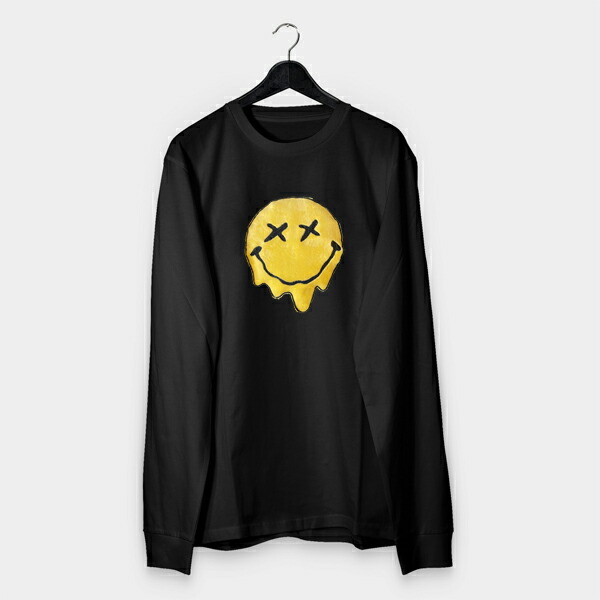 刺繍Tシャツ 3D刺繍 ロンＴ  Ｔシャツ 長袖  プレゼント  コットンシャツ 男性 オシャレ 40代 30代 ストリート ビッグシルエット メンズ tシャツ 大きいサイズ カジュアルTシャツ スマイル フェス【DIVAオリジナル ブランド】