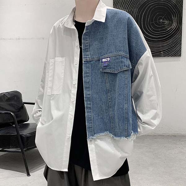 デニム カラー防止 シャツ おとな 心地好い 長袖 シャツ お兄弟さん 清楚 格好良い 遣口 表どおり 原宿系 メンズ インポート 著しい大いさ 韓国流行り物 男の人 入り前 30代 盛装 送料無料 代 30代 ファッション 座標 メンズ Alfalakme Com