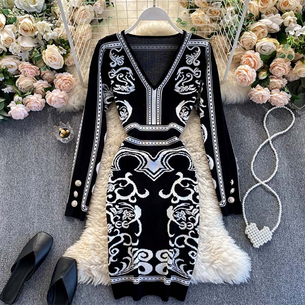 最新情報 楽天市場 ニットドレス 刺繍柄 ストレッチ 長袖 ニット ワンピース パーティー お呼ばれ 二次会 結婚式 レディース 女性 衣装 イベント 大人可愛い キャバ嬢 ホステス 私服 キャバ 代 30代 40代 同伴 セレクトショップ Diva 楽天1位