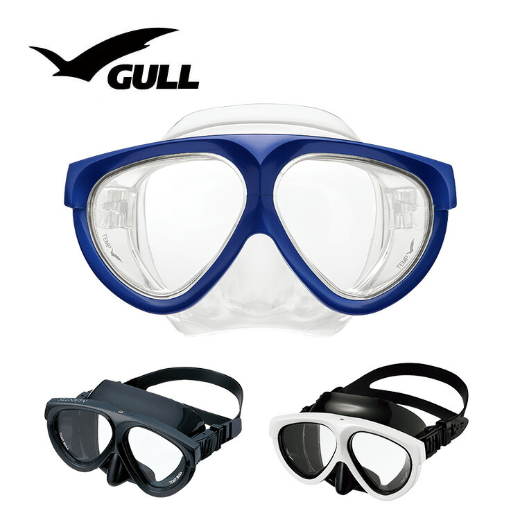 ダイビングマスク GULL/ガル マンティスブラックシリコン GM-1031|DIVING-HID