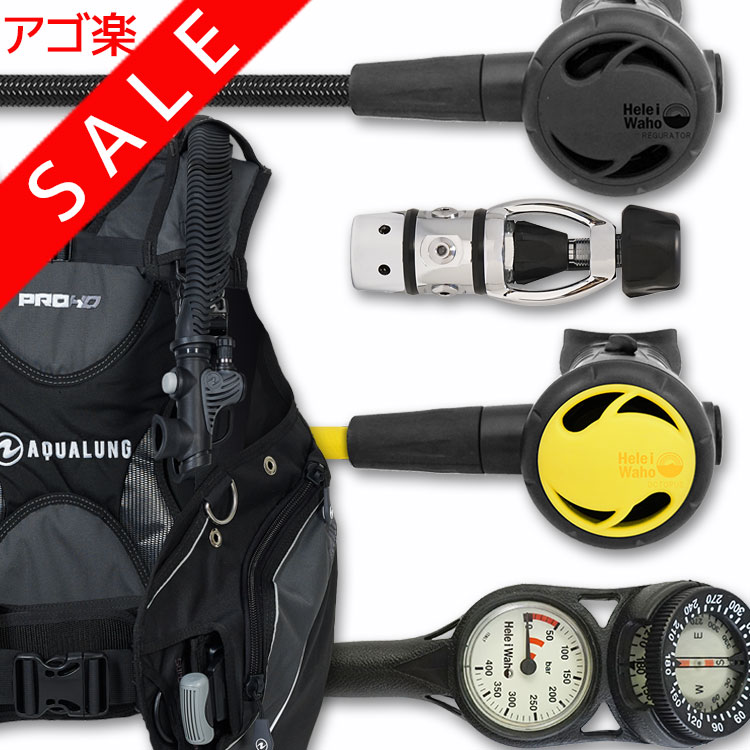 ダイビング 重器材 セット BCD レギュレーター オクトパス ゲージ 重器材セット 4点 【HDm-Hreg2Flx-Hoct2-Hmfx2】 AQUALUNG スキューバダイビング 重器材セット OH オーバーホール クーポン プレゼント