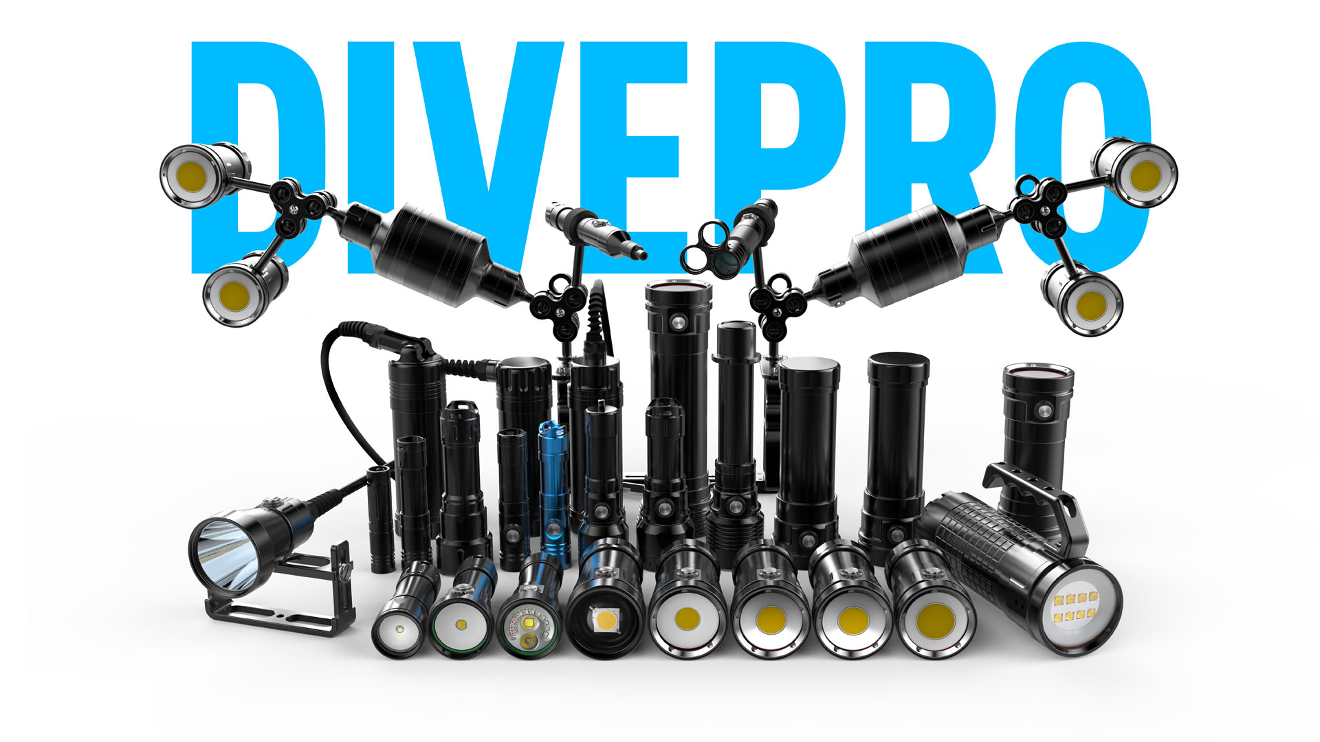Divepro ダイブプロ 水中ledライト ボタンスイッチ スポット8 100m防水 コンパクトダイブライト 国内正規品 1150ルーメン 6500k 充電式 S11