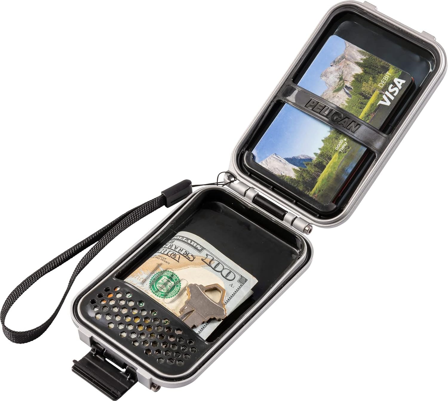 PELICAN（伽藍鳥）G5 Personal Utility RF Field Wallet 個人的ありがた味 フィールドウォレット しろがね色 RFID立ちはだかる科学技術 雨合羽性 IP67 耐衝撃性 [G5RFW-0100-SLV]