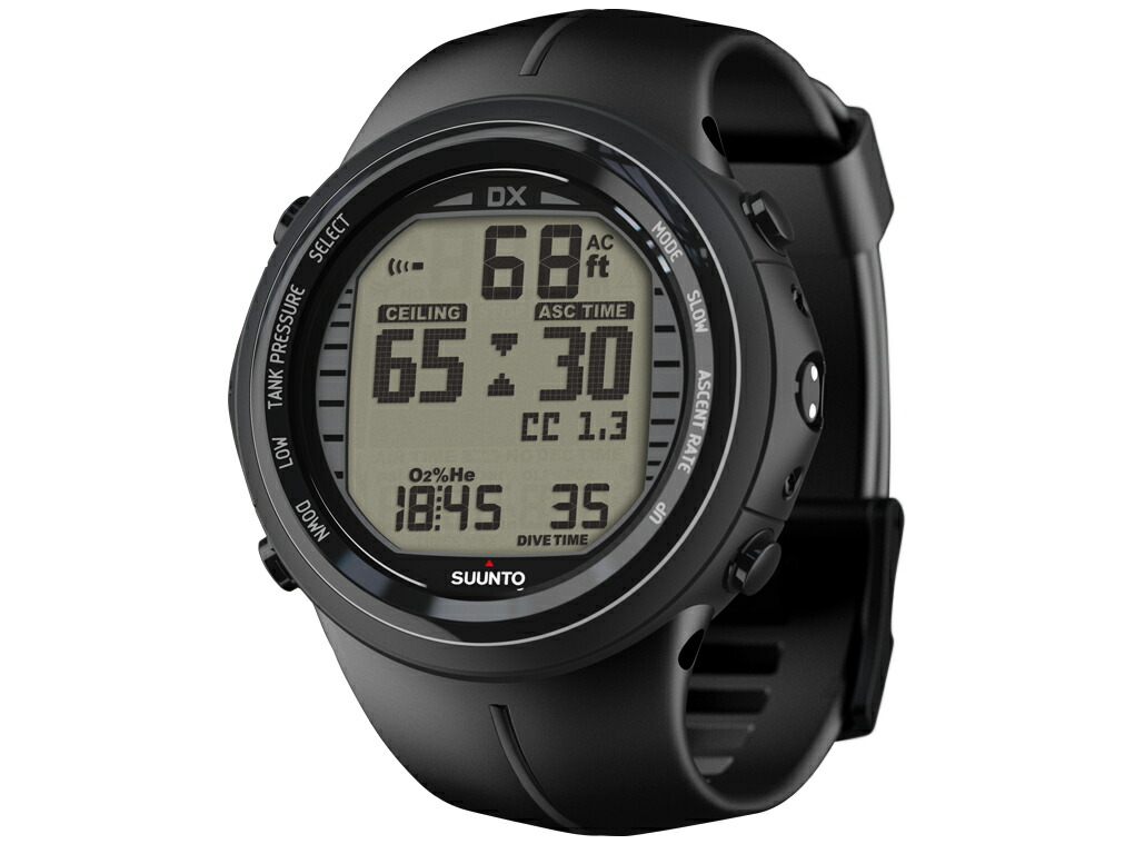 SUUNTO DX ブラック ▽日本正規品・安心保証・送料無料 エラストマー