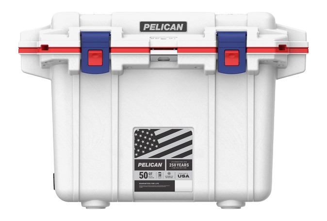【押さえる】PELICAN 伽藍鳥 50QT Elite エリート冷房装置 アメリカントリコロール [50Q-6-AMERICANA250] 高耐久 ※沖縄・離島は貨物輸送別途已むを得ず