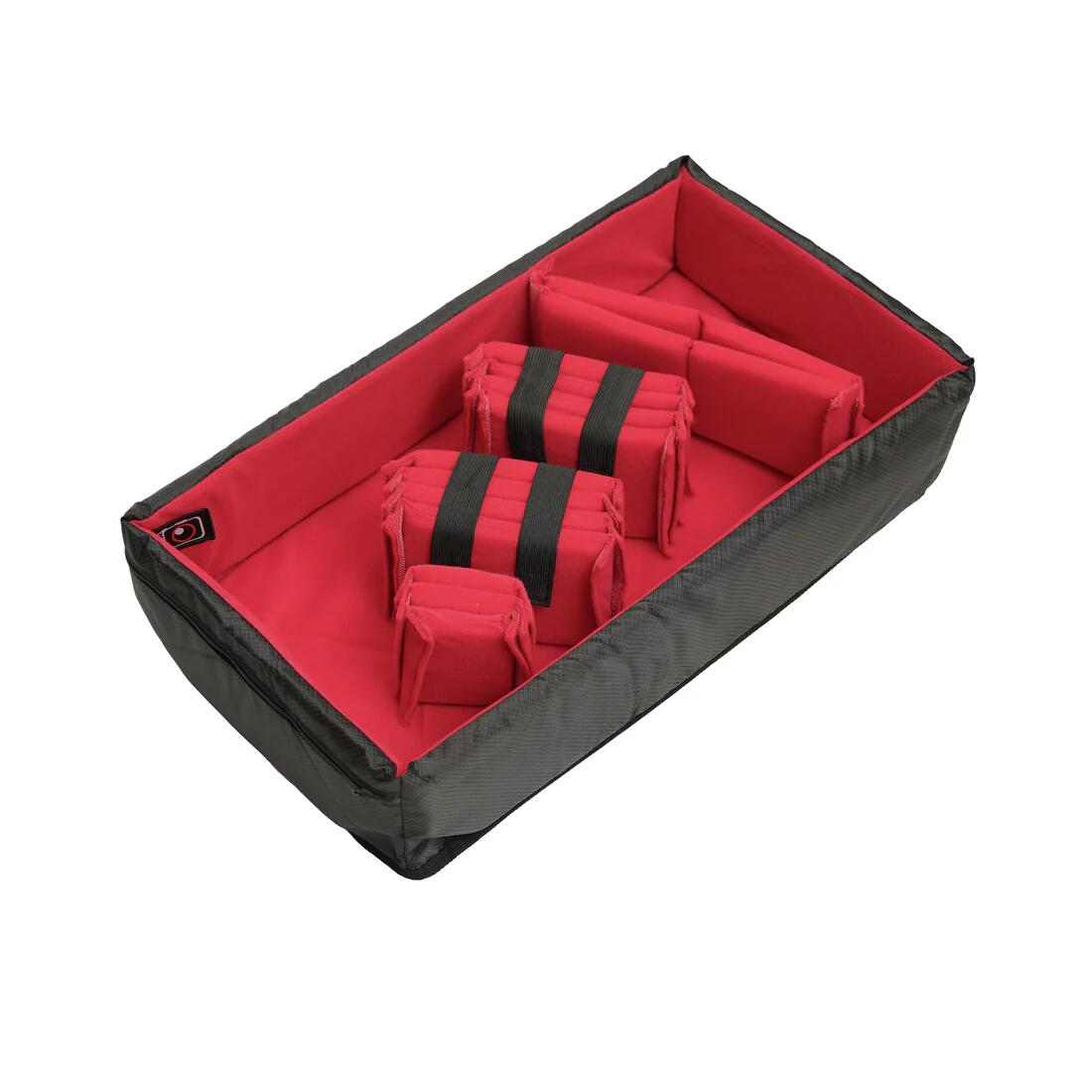 PELICAN 伽藍鳥 1510 \u0026 IM2500用 Padded Divider Set パッド入り口・入口ディバイダーセット 色合い:赤いこと RED [A-MoDeIN1510]