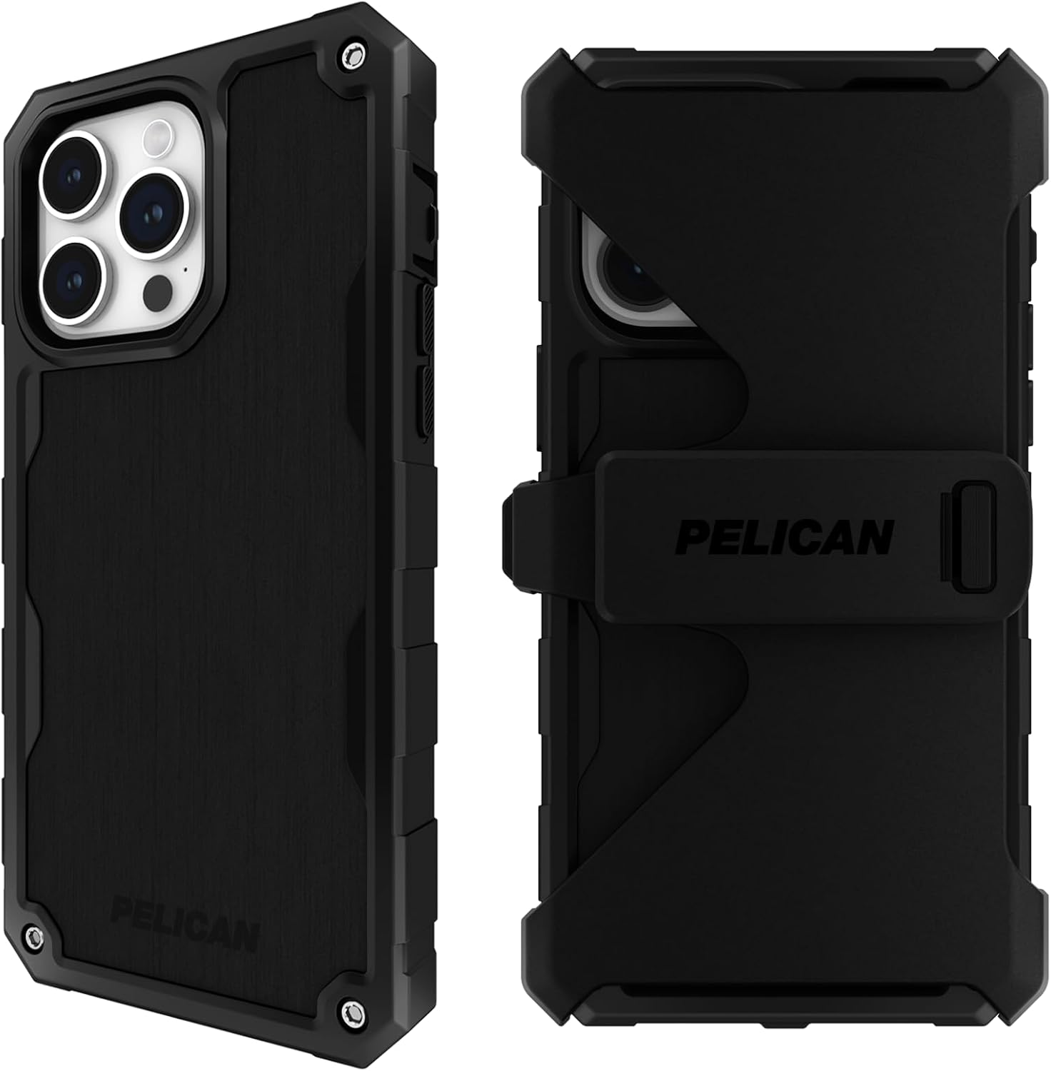 PELICAN 伽藍鳥 遮蔽物 iPhone15 Pro用  MagSafe相応う 黒いこと [PP051506] Pelican Shield-Black 抗菌致しかた ホルスター付き添い人 スマホケース 耐衝撃 ケース・カバー-スマートフォン・携帯電話アクセサリー-スマートフォン・タブレット