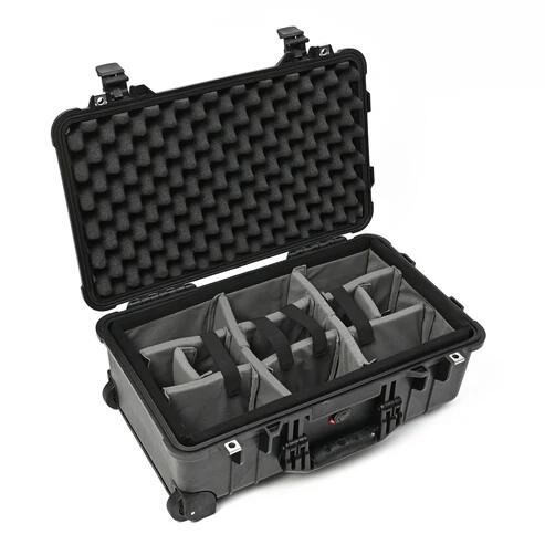 PELICAN 伽藍鳥 1510 プロテクター入れもの パッド付ディバイダー 薄墨色 27L [SC-1510WD-GY] 1514 WD Protector Case with Padded Divider STELLA CASE