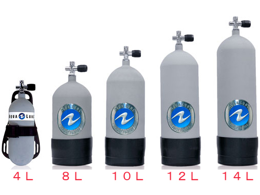 スキューバダイビング用 10L タンク ボンベ SCUBA  - アクアラング